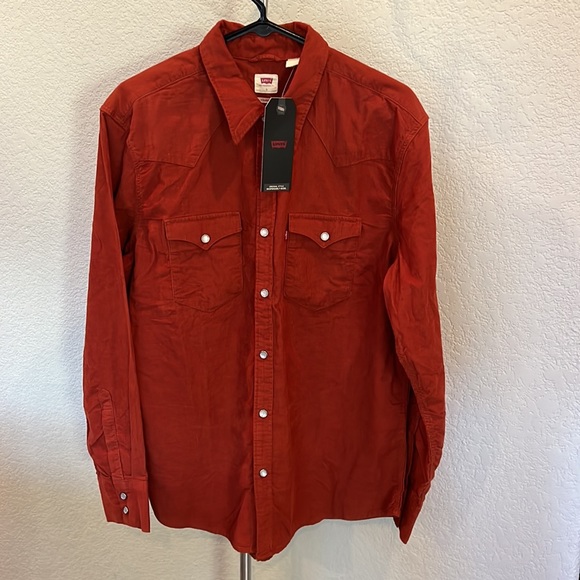 Levi’s Barstow Corduroy Western Shirt NEW Made in Sri Lanka. Gorgeous 2021 - Picture 2 of 10